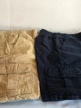 LOT of 2 Children's Place Sz 8 Adjustable Waist Pants Khaki & Blue